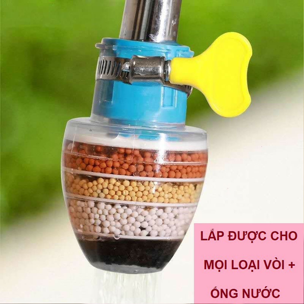 Đầu lọc nước trực tiếp tại vòi 6 tầng lọc - dụng cụ lọc nước tại vòi