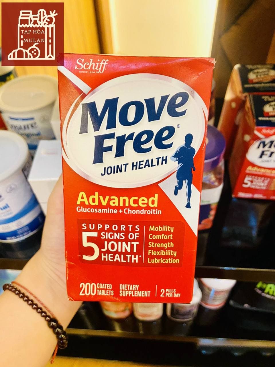 Viên uống bổ xương khớp Schiff Move Free Joint Health Advanced 200viên - Có bill Costco Mỹ ở cuối hình