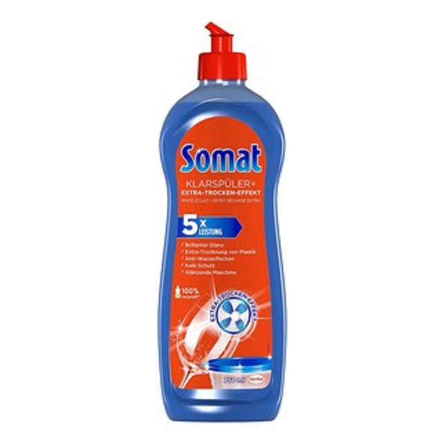 Dung dịch làm bóng ly chén dùng cho máy rửa ly bát Somat của Serbia chai 750ml