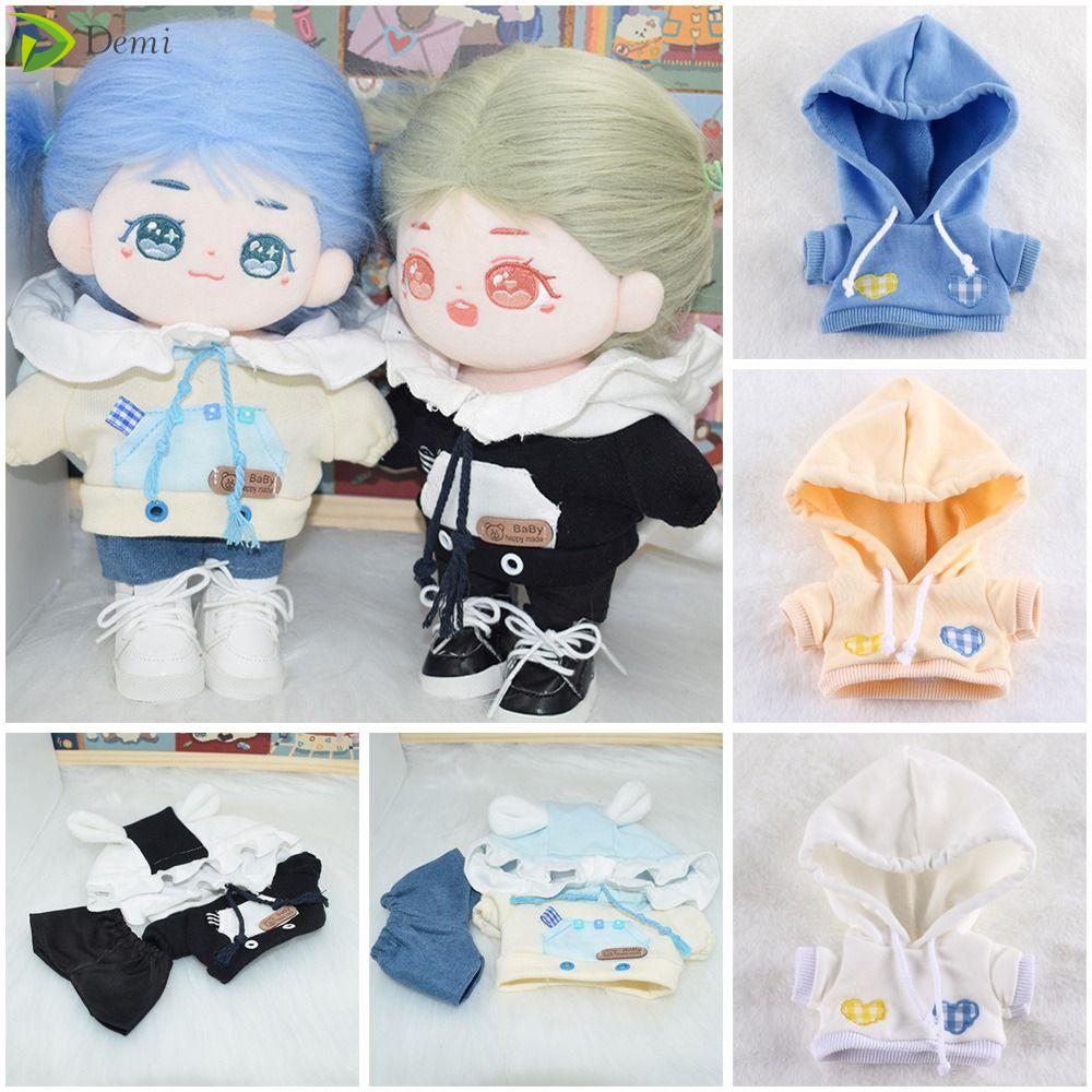 Demi quần áo áo thun mini 9 kiểu trang phục búp bê thần tượng búp bê nhồi bông áo hoodie búp bê áo len búp bê quần áo búp bê 20cm áo búp bê
