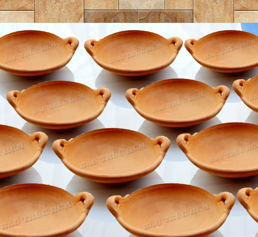 CHẢO TRƯNG THỨC ĂN NÓNG BUFFET BẰNG ĐẤT SIZE 26-27 CM