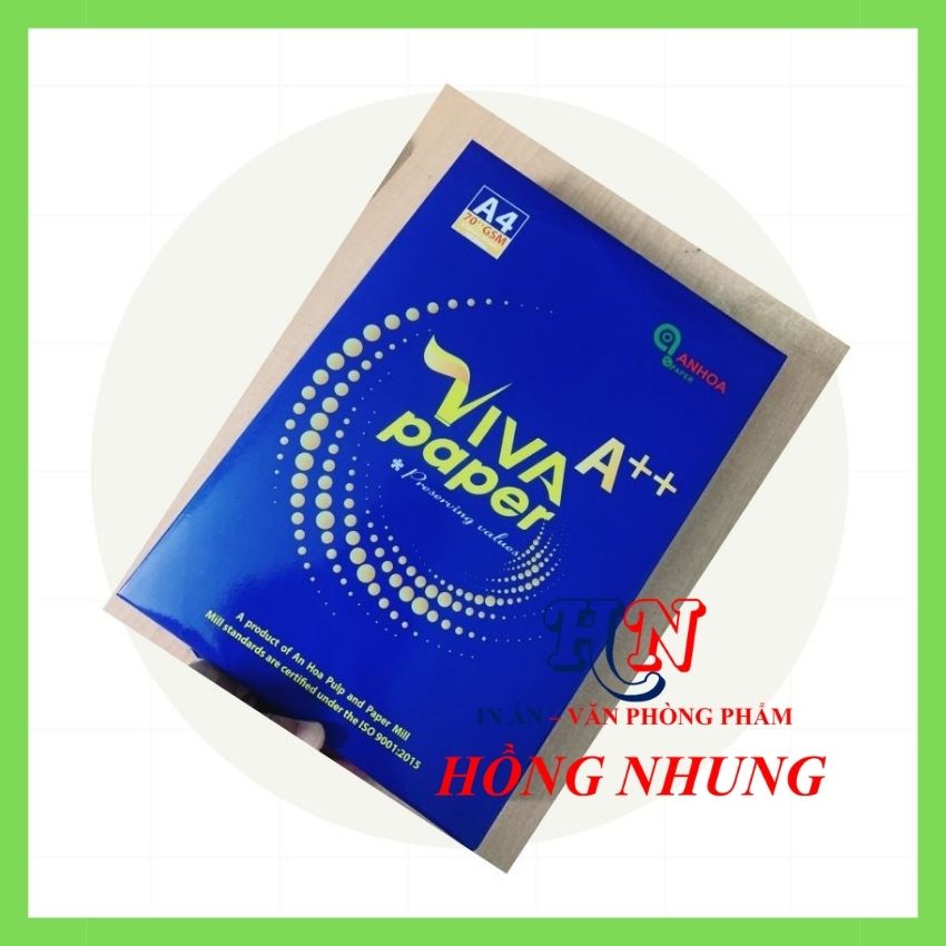 Giấy a4 viva paper, hàng thùng, sản xuất tại việt nam, số lượng 500 tờ, giấy rẻ, đẹp