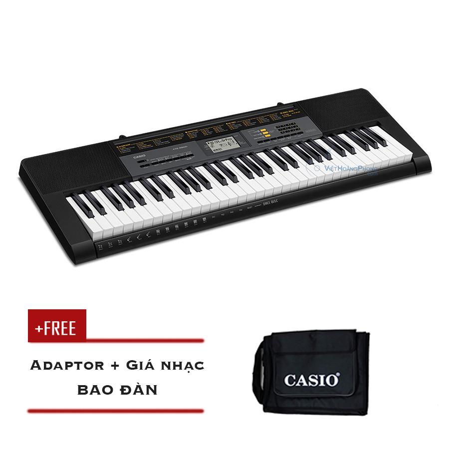 Đàn organ casio ctk2500 tặng adapter + giá nhạc + bao + cable chordana - happylive shop