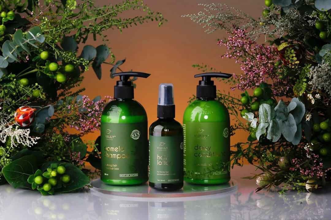 [HCM]Combo VIJULY dầu gội dầu xả xịt dưỡng tóc 100% tinh dầu bưởi và dừa