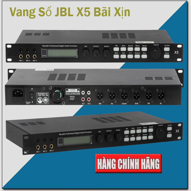 [ MẪU MỚI 2024] Vang Số JBL X5 USA MỸ Karaoke Chống Rít Hú Cao Cấp, Vang Số Karaoke Gia Đình, Echo Effect Mượt Mà, Reverb Cực Hay, Trang Bị Mạch Chống Hú Feedback, Đầy Đủ Kết Nối Bluetooth, AV, USB, Coaxial, (Optical)
