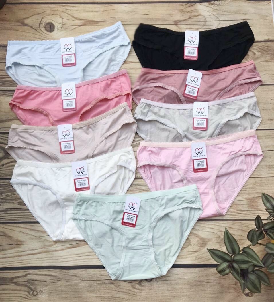 Com bo 5 quần lót nữ cotton lụa phom nhỏ mw