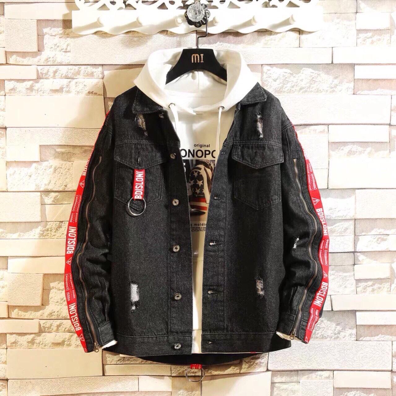 [HCM]ÁO KHOÁC JEAN NAM CHẤT BÒ CAO CẤP MANGOFASHION89 IO018