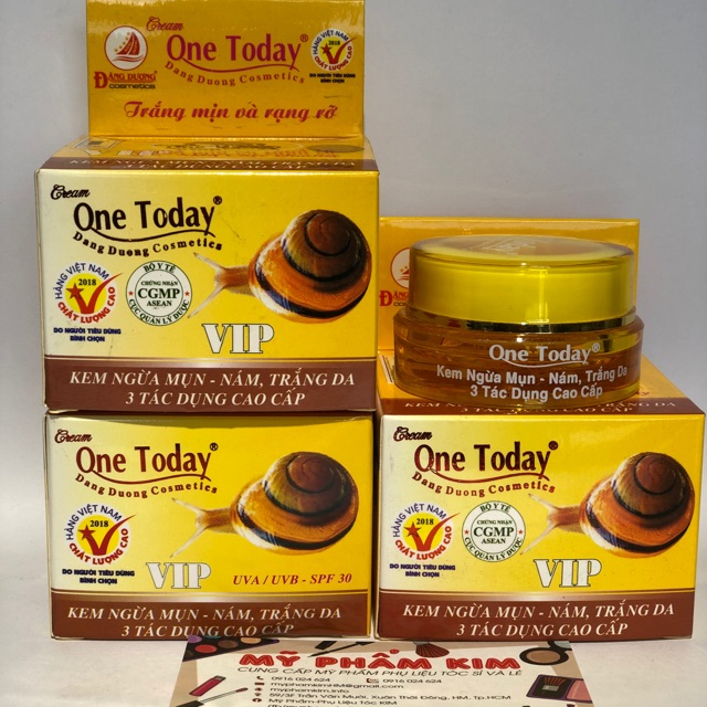 Kem ngừa mụn nám trắng da 3 tác dụng cao cấp One Today 15g
