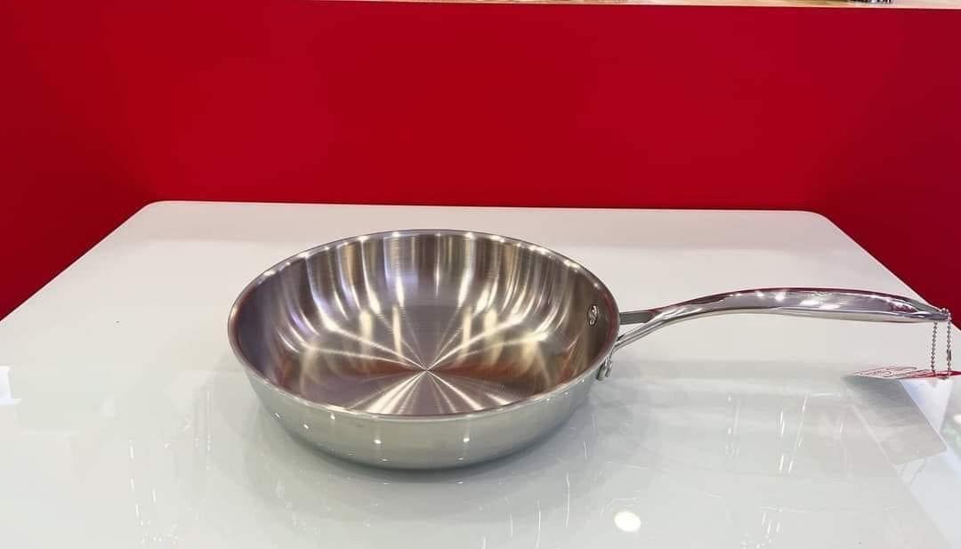Chảo chống dính Chảo inox 304 đáy từ đúc liền nguyên khối elmich trimax 26cm Hàng chính hãng