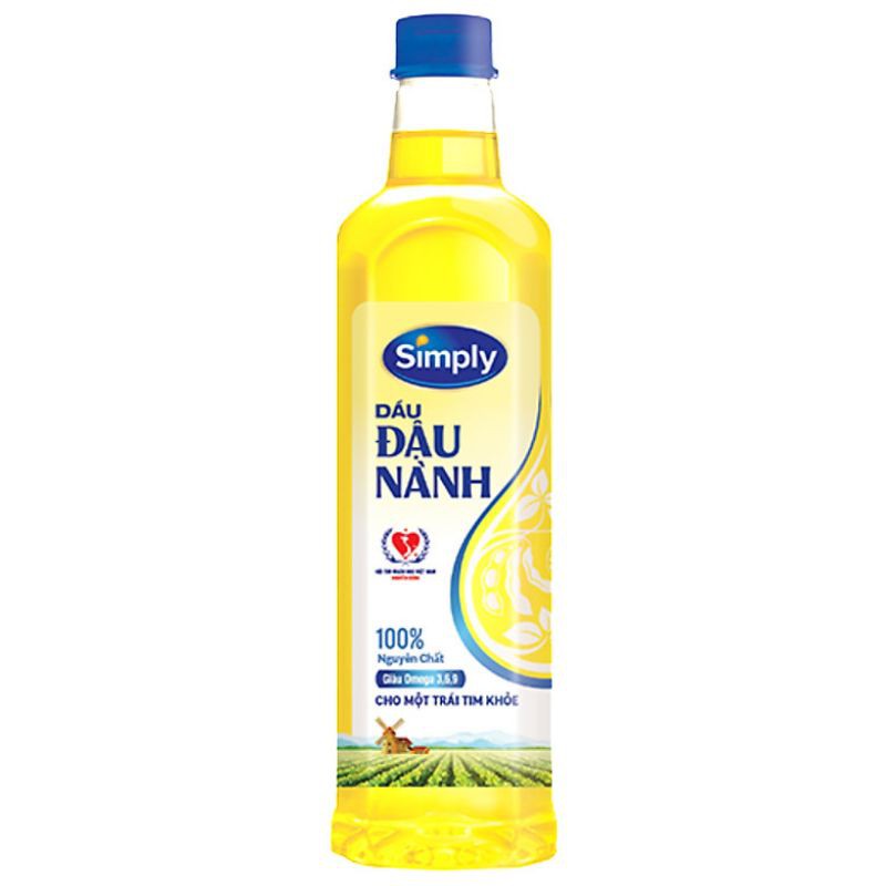 Dầu ăn Simply 1 lít và 2 lít