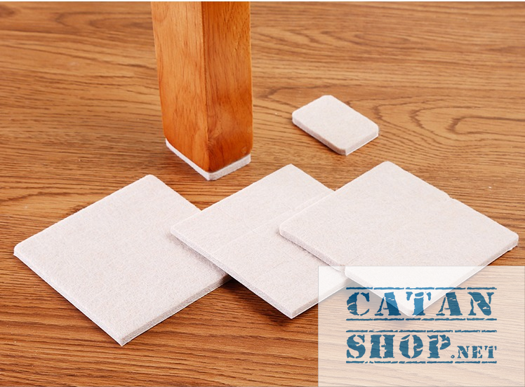 [HCM]Bộ vỉ kê / Miếng lót chân bàn ghế đồ nội thất chống trầy Nỉ trắng miếng lót kê chân bàn ghế vật dụng gia đình chống trượt GD392-CTrayNi