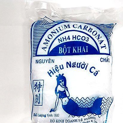 Bột Khai Người Cá 1kg/ Bột Khai Thực Phẩm Nàng Tiên Cá/ Amoni Bicarbonat (INS 503 Li)