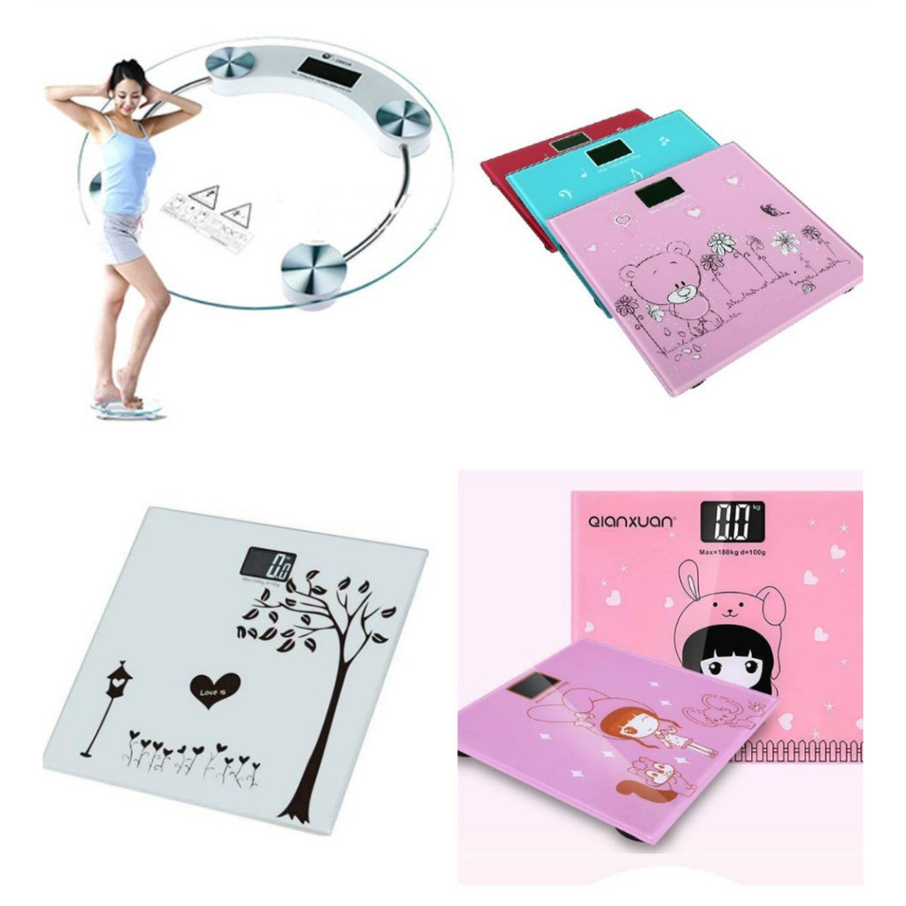FREESHIP] CÂN ĐIỆN TỬ KÍNH CƯỜNG LỰC VUÔNG, TRÒN (MAX 180KG) shopee.vn|mochi04 | Shopee Việt Nam