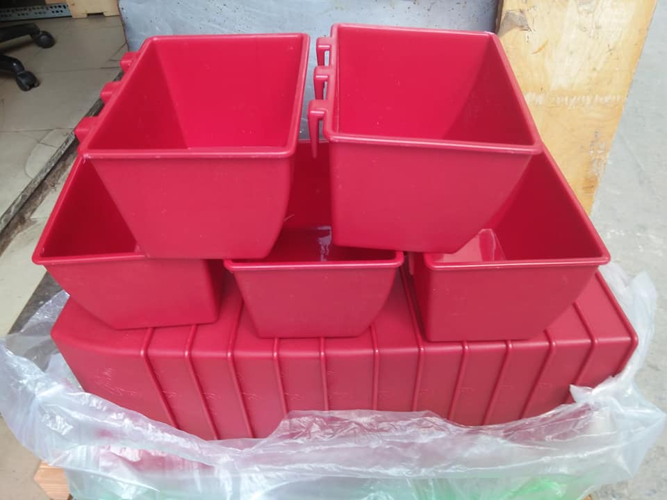Sét 5 máng ăn cho gà đá trung 12 cm