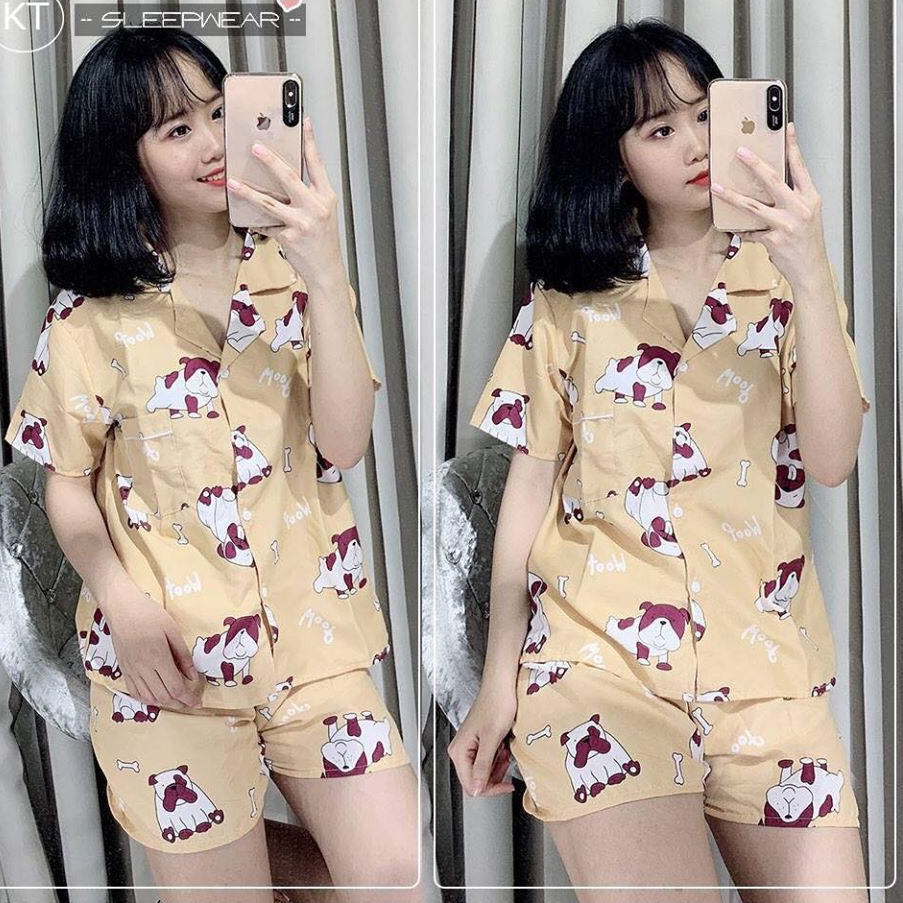 [ Nguyen Ngoan Fashion ] Bộ Đồ Pijama Ngắn Kate Đẹp