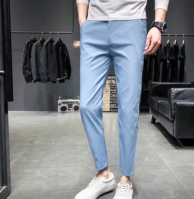 QUẦN TÂY ÂU NAM ỐNG CÔN DÁNG BODY VẢI CO GIÃN CAO CẤP 4 MÀU CÓ SIZE LỚN