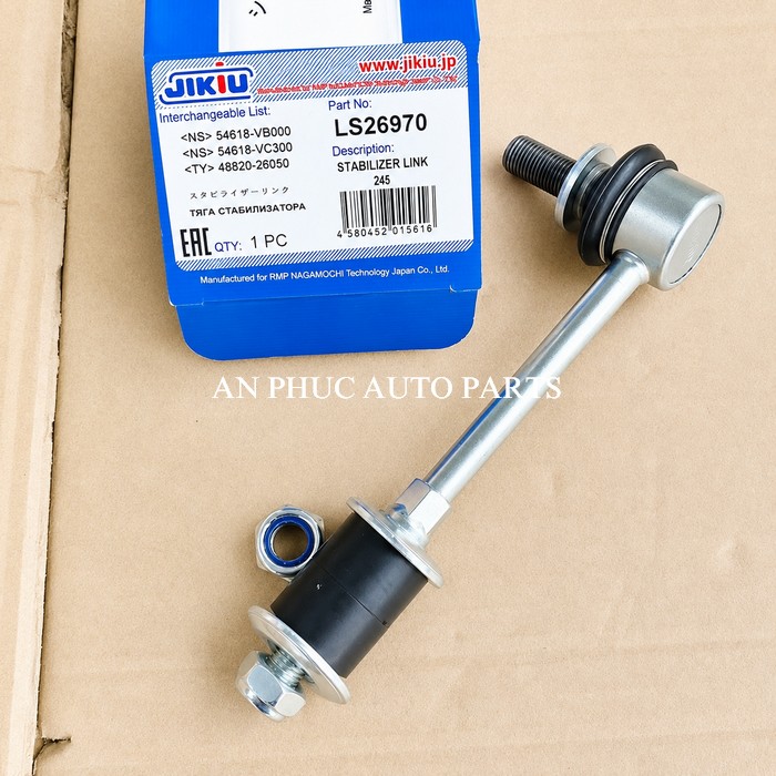 [01 CẶP] Rotuyn Cân Bằng Trước Toyota Hiace 2005-2024 Thương Hiệu Jikiu Japan LS26970 Rô tuyn 48820-26050