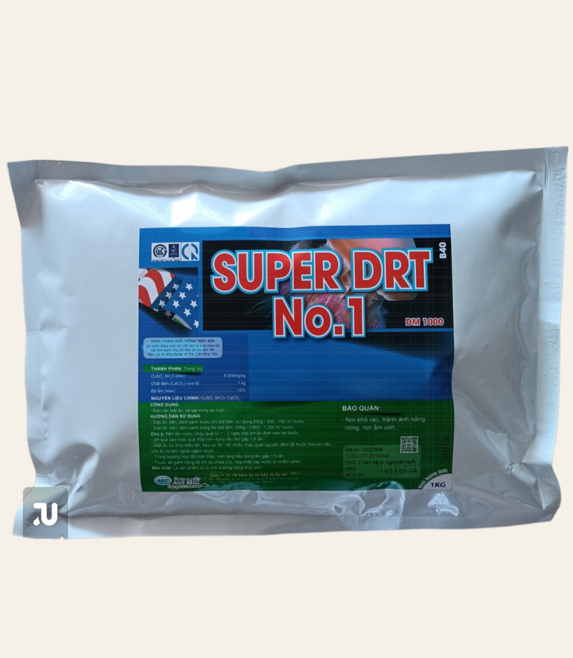Diệt trứng nước, sứa nước trong ao nuôi tôm. gói 1kg