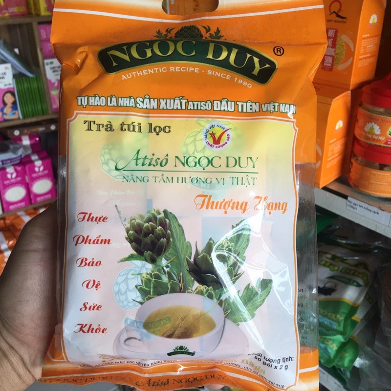 Trà atiso thượng hạng 50 túi lọc-trà ngọc duy