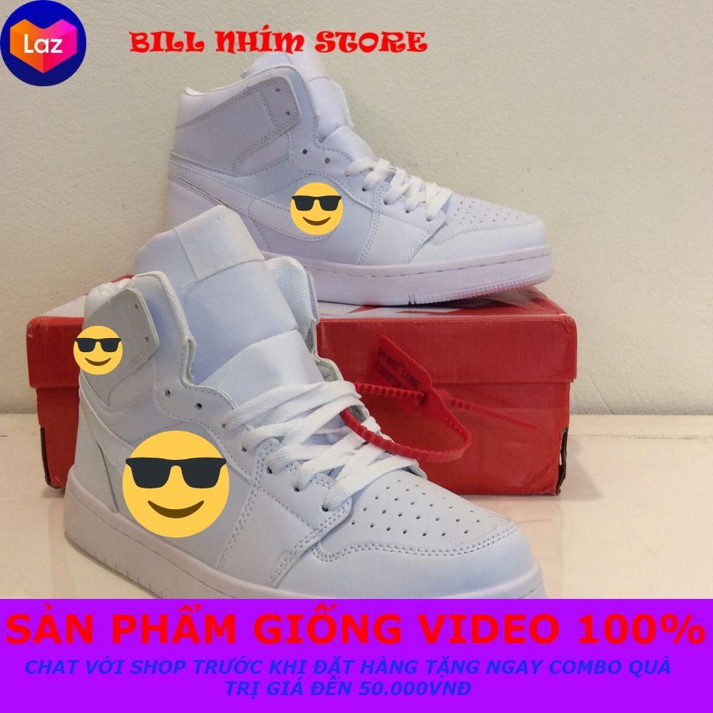 Giầy sneaker cao cổ bóng rổ j.d trắng
