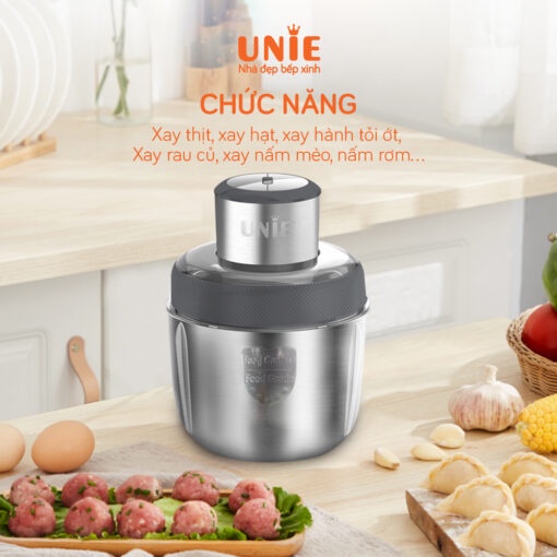 Máy xay thịt unie ue-228 lưỡi xay 4 cánh sắc bén, bền bỉ, dễ dàng vệ sịnh
