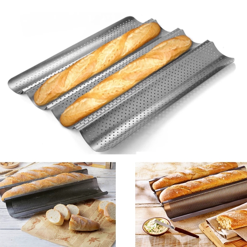 Khay nướng bánh mì lượn sóng - 2 sóng và 4 sóng