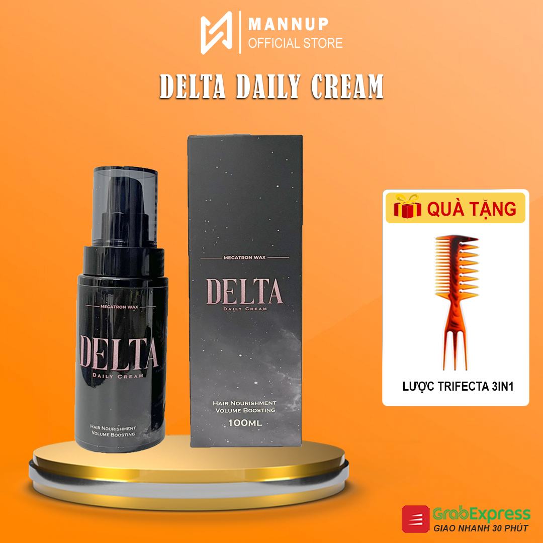 Xịt dưỡng tạo phồng tóc delta daily cream 100ml