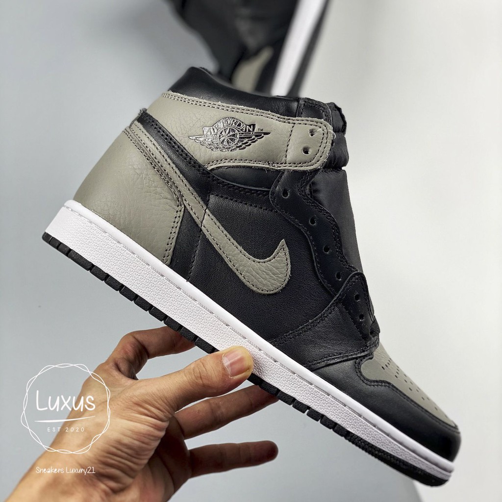Giày thể thao air jordan 1 retro high shadow đen