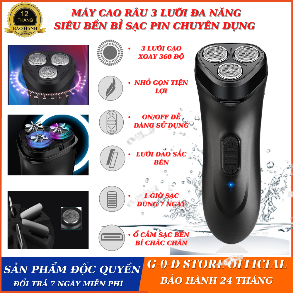 Máy cao râu 3 lưỡi, máy cạo râu đa năng, dụng cụ cạo râu siêu bền bỉ, máy cạo râu sạc tyce-c, máy cạo râu chuyên dụng, máy cạo râu nam, máy cạo râu xiaomi, máy cạo râu panasonic, máy cạo râu philips
