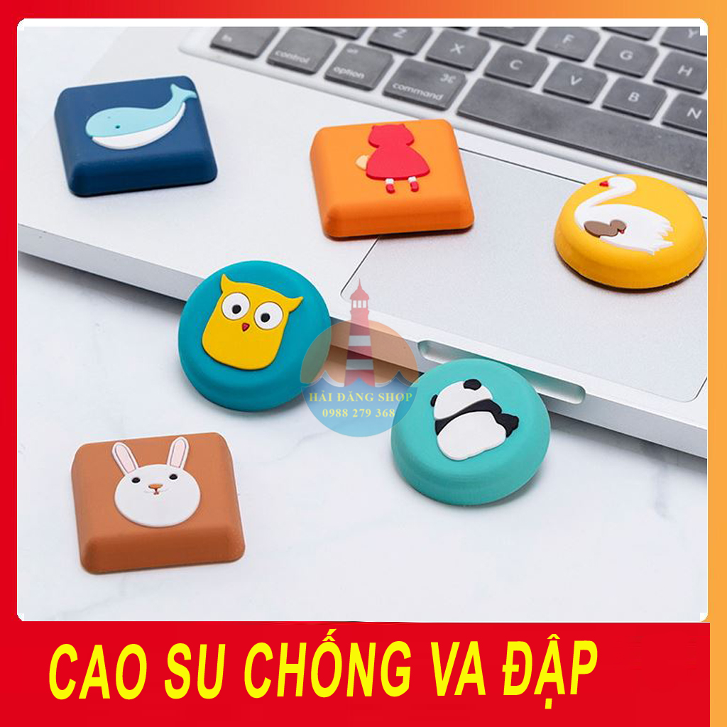 Miếng cao su dán chống va đập giảm âm cho tay nắm cửa, lap top hình dán ngộ nghĩnh đáng yêu