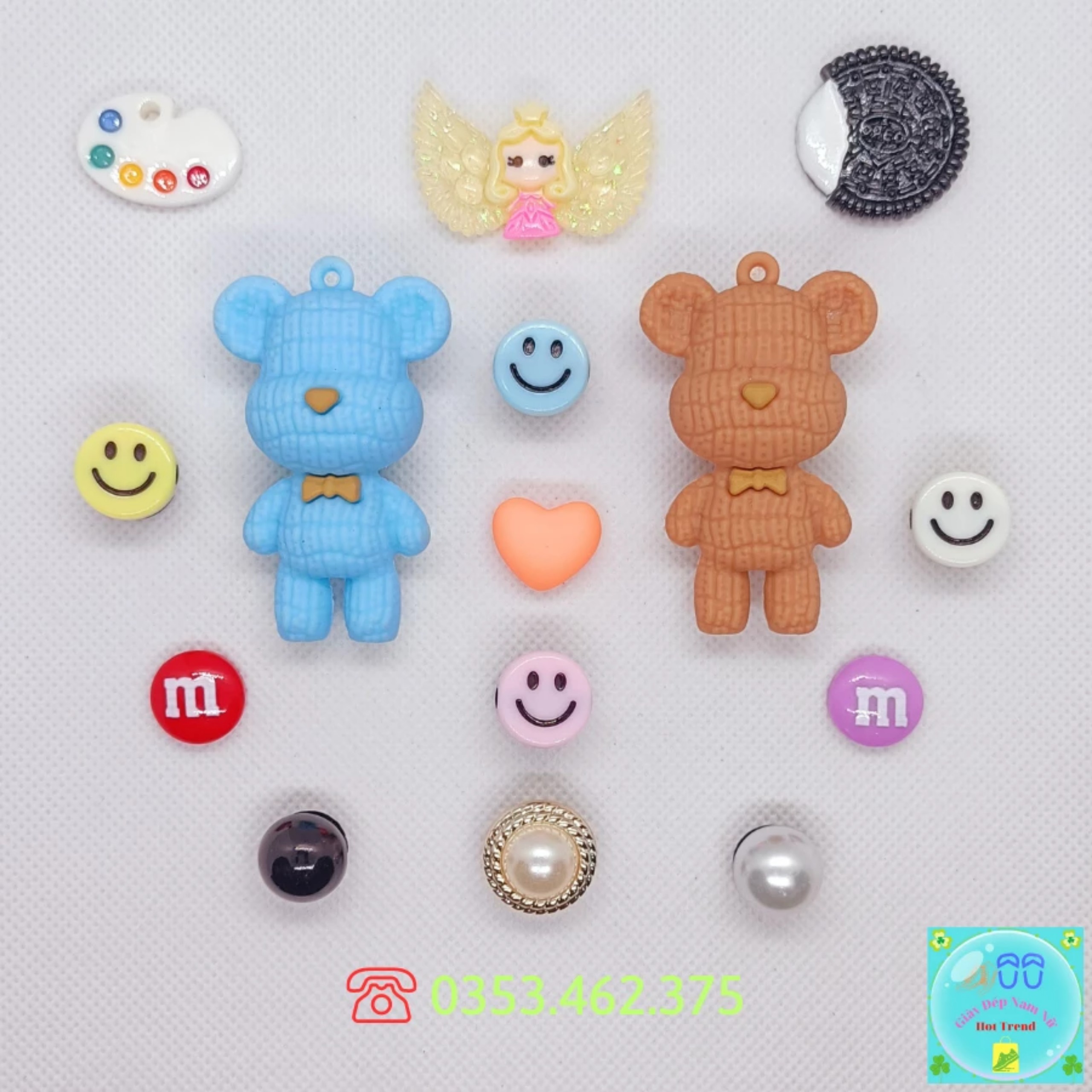 Bộ Sticker, Jibbitz, Charm 3D Bé Trai Bé Gái Gắn Dép Cross Mẫu Mới Siêu