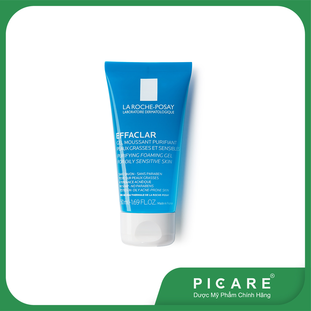 [GIẢM 20K ĐƠN 399K] La Roche Posay Sữa Rửa Mặt Dành Cho Da Nhờn Mụn Dạng Gel Effaclar Purifying 50ml