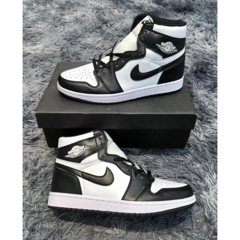 Giày JORDAN PANDA 1;1  giày jordan đen trắng giày jd Cổ Cao Nam Nữ Hot Trend 2021