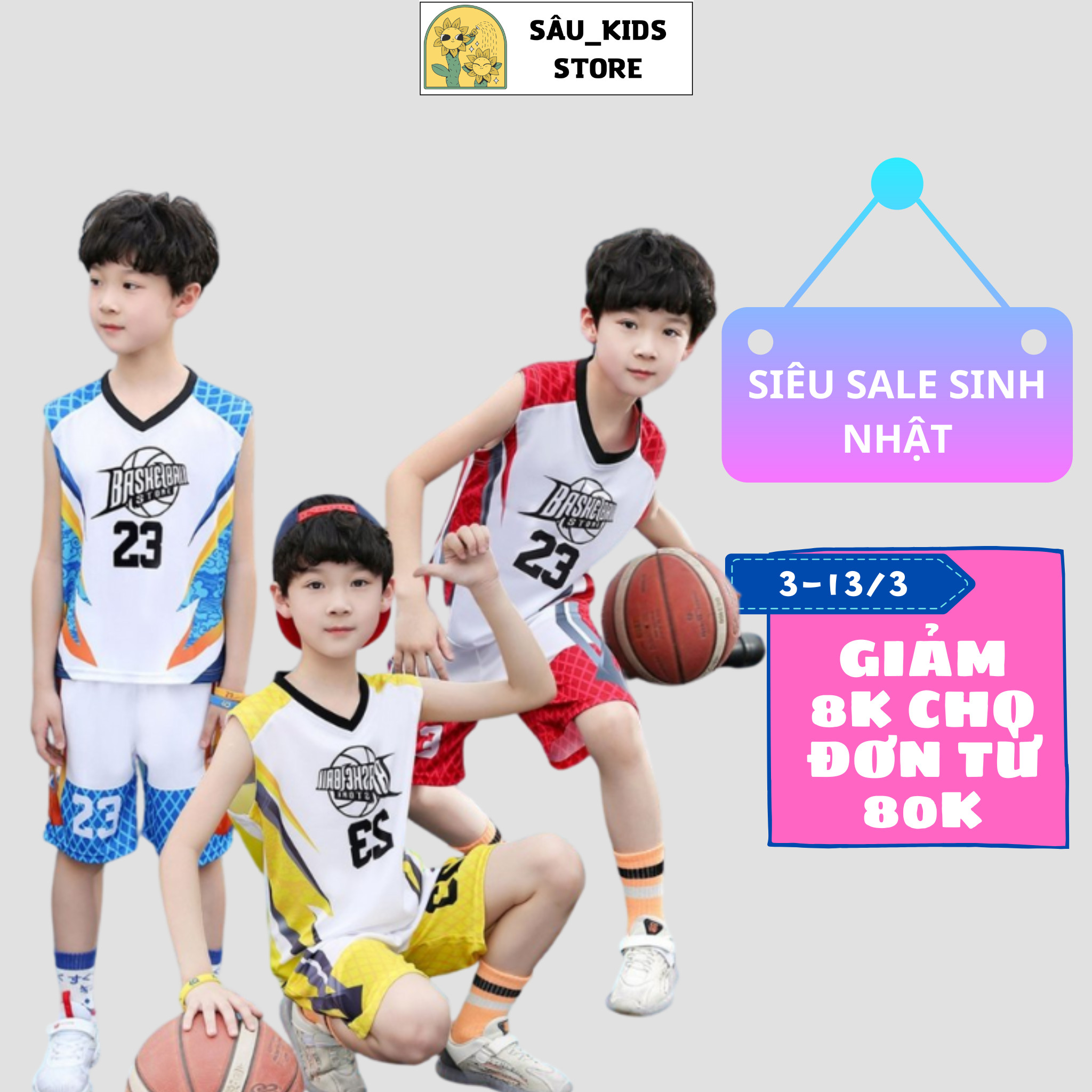 [HCM]Đồ Bộ Bé Trai Thể Thao Sát Nách Size Đại|Set Đồ Thể Thao Cho Bé Chất Liệu Thun Co Giãn Thoáng Mát