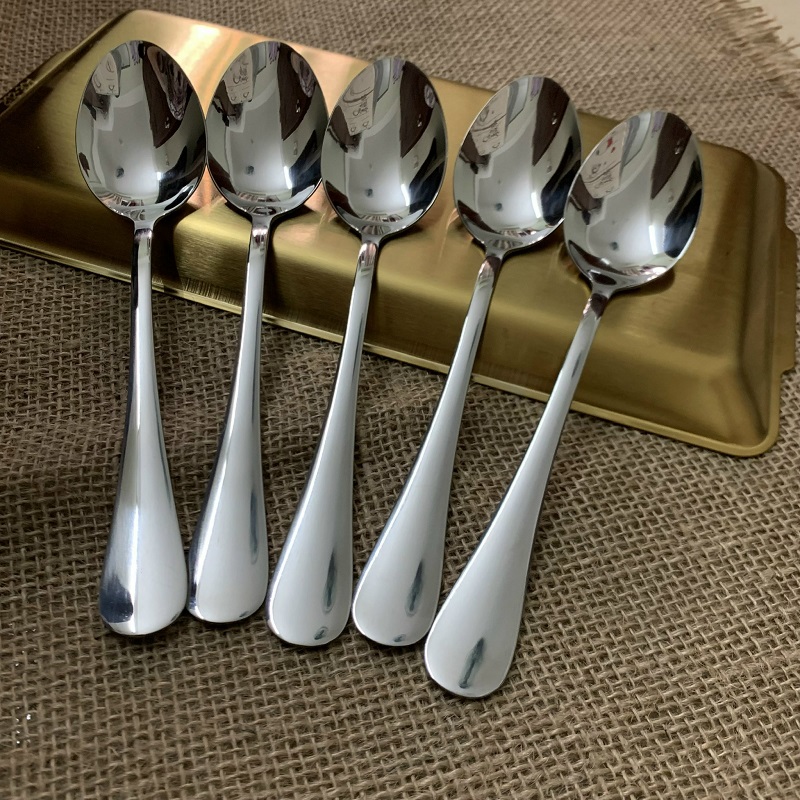 Combo 5 Chiếc Thìa Ăn Cơm giá rẻ- 5 Muỗng Inox Sáng Bóng Dày Đẹp Chất Lượng Thép Không Rỉ