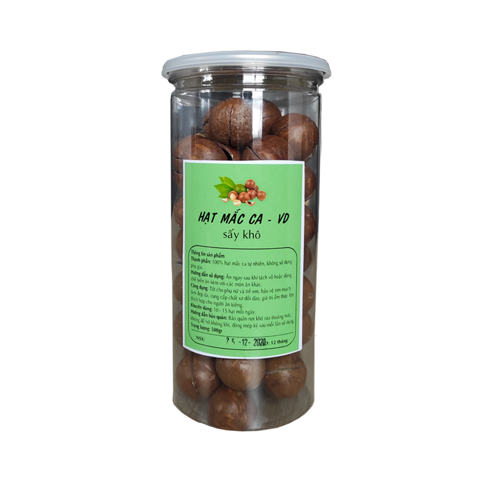 [HCM]500G Hạt Mắc ca nứt vỏ Việt Nam - hạt Macca Dak lak - Hạt mac ca tây nguyên ( Vỏ mỏng - loại 1 - thơm ngon)