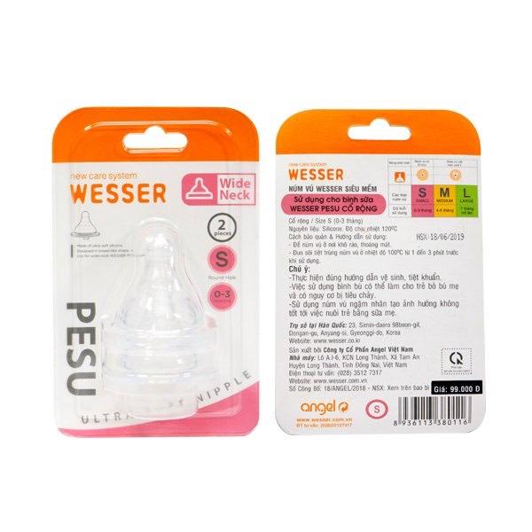 Núm vú wesser cổ rộng siêu mềm size s