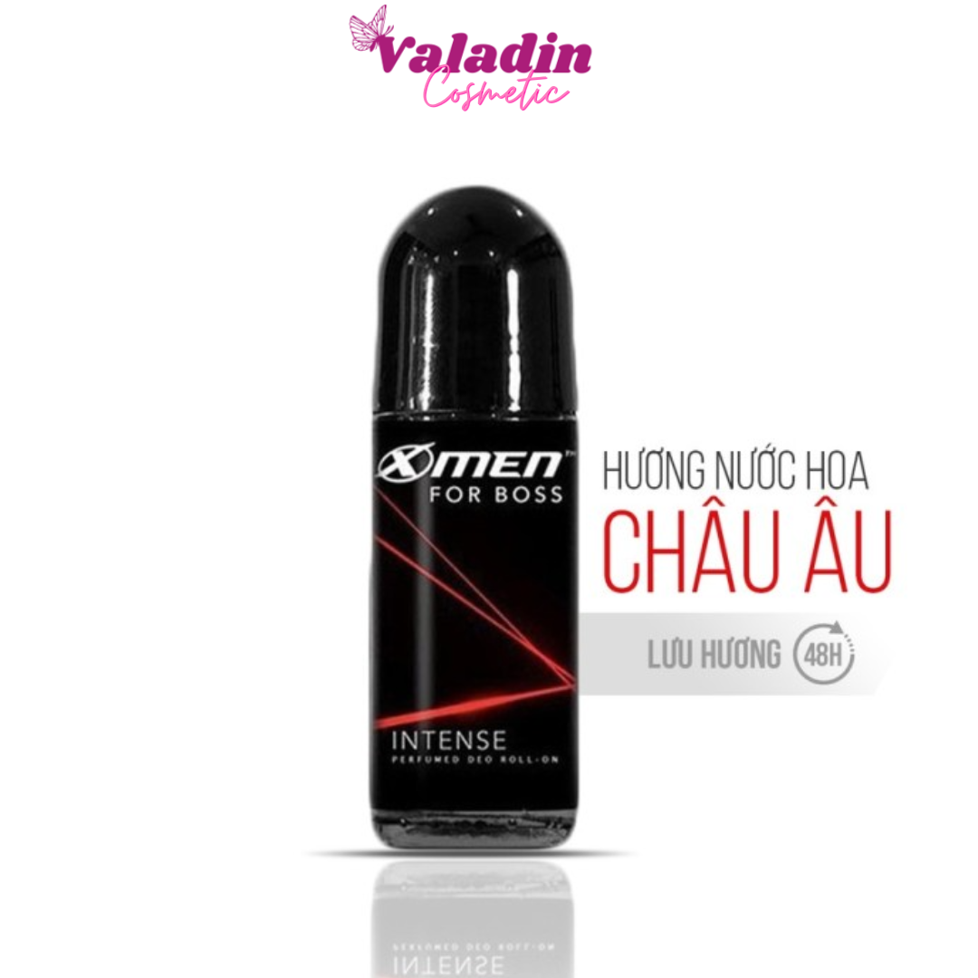 Chai lăn nách nam XMEN For Boss Intense 48H lăng khử mùi Deo Roll-on 50ml Lăn khử mùi nam -Valadin