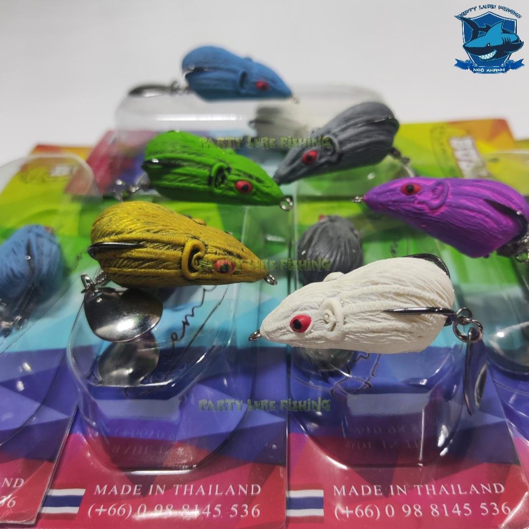 Mồi câu cá lóc Nhái Hơi Chuột Bulls , mồi lure lóc Thái Lan