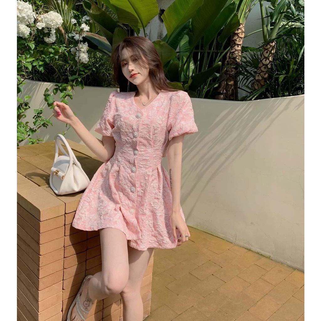 [Xả Kho] Đầm Xuông Nữ Công Chúa Siêu Xinh, Đi Dự Tiệc, Đi Chơi , Phối Màu Nhẹ Nhàng, Trẻ Trung Xinh Đẹp, Tôn Dáng Thời Trang Nữ