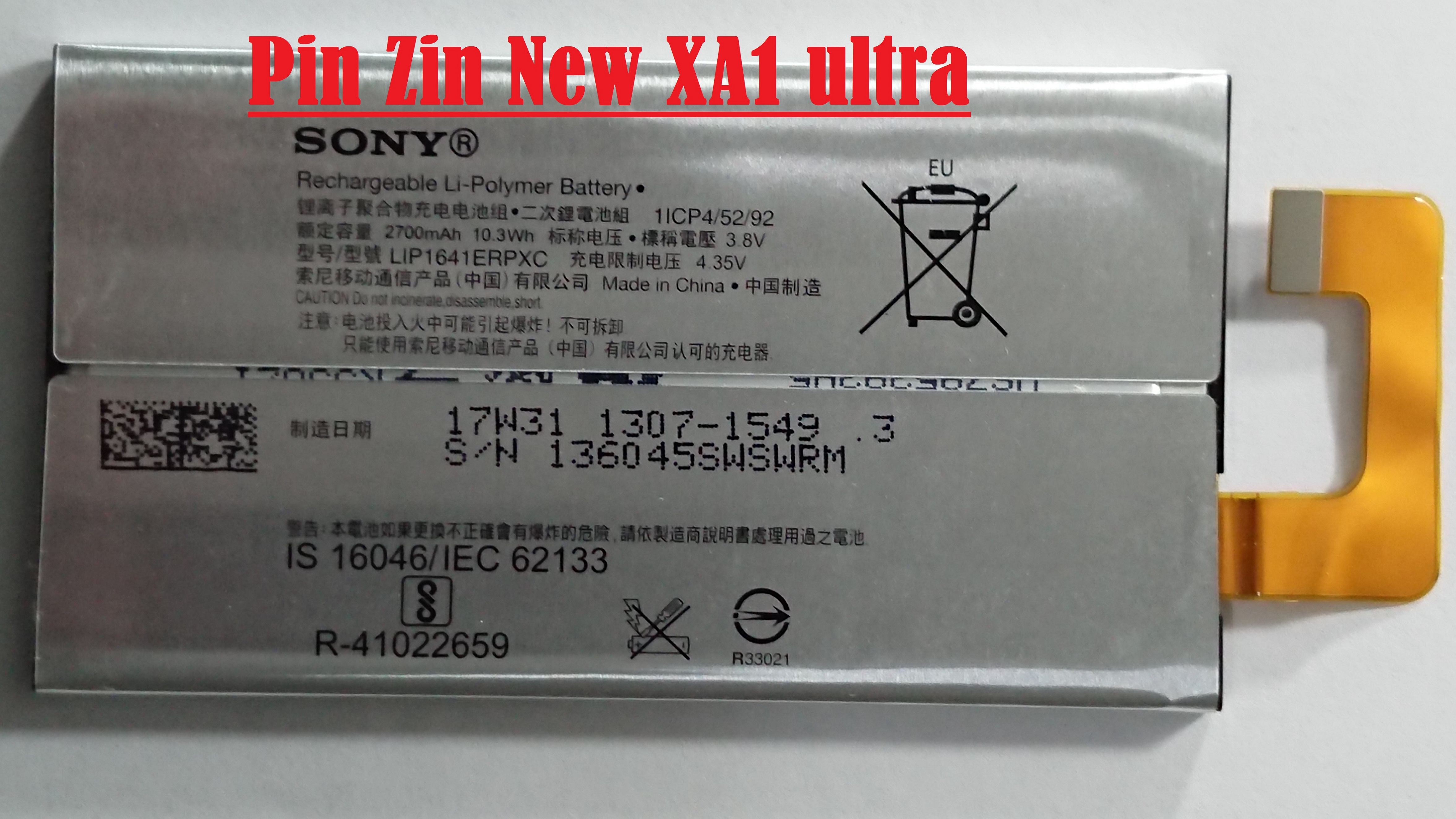 [HCM][PIN ZIN NEW CHÍNH HÃNG SONY XPERIA XA1 ULTRA-G3226]