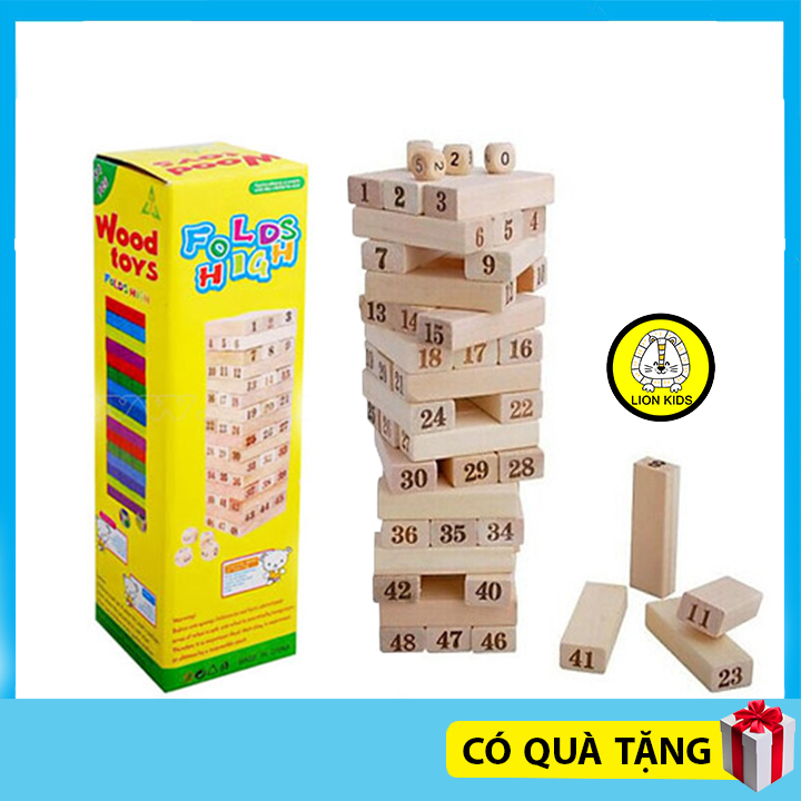 Đồ Chơi Rút Gỗ 48 Thanh Chất Lượng Cao An Toàn Cho Bé