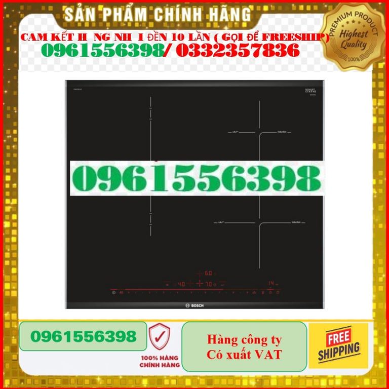 [Hàng Chính Hãng] BẾP TỪ BOSCH HMH. PID675DC1E 60CM