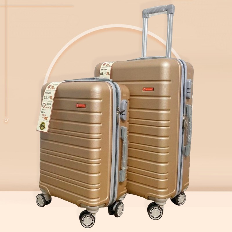 Vali kéo du lịch size 24 inches, va li kéo nhựa thời trang