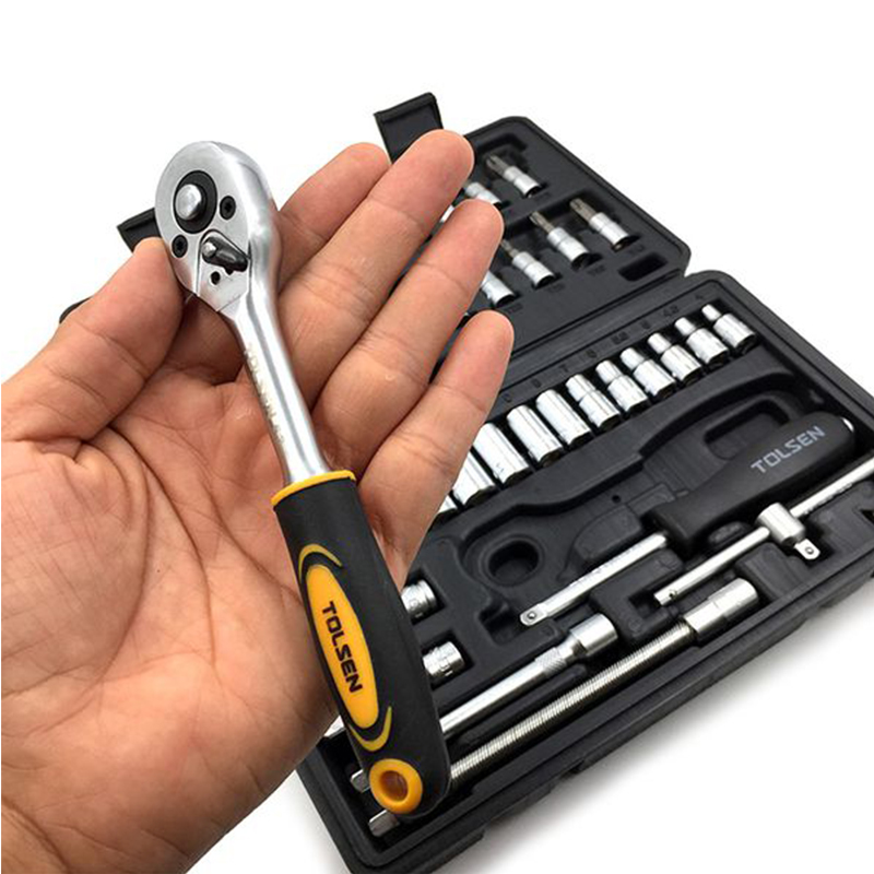 Bộ tuýp + vít 1/4 inch 46 món tolsen 15138