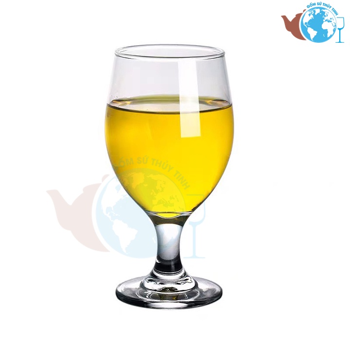 Ly uống bia 400ml, ly uống sinh tố có chân lùn, ly uống rượu vang cao cấp (1804)