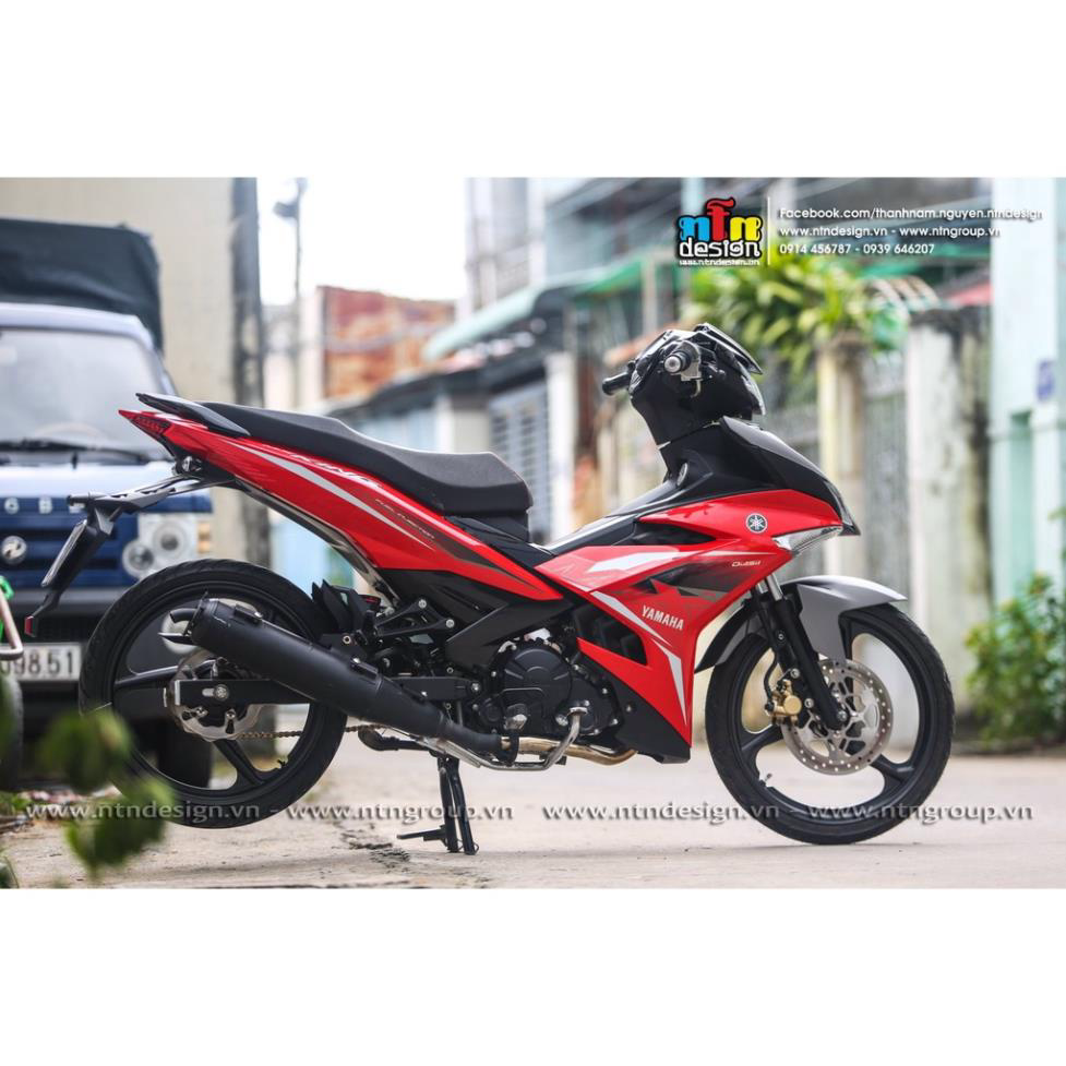 Tem rời dán xe exciter 150 mẫu zin mx king đỏ xám đen