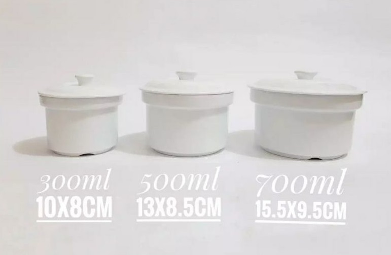 [HCM]Combo 3 thố sứ chưng yến CK 300ml 500ml 700ml