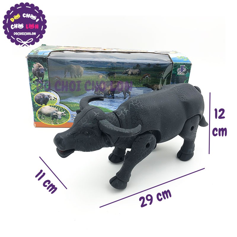 Hộp đồ chơi con trâu chạy pin có nhạc đèn