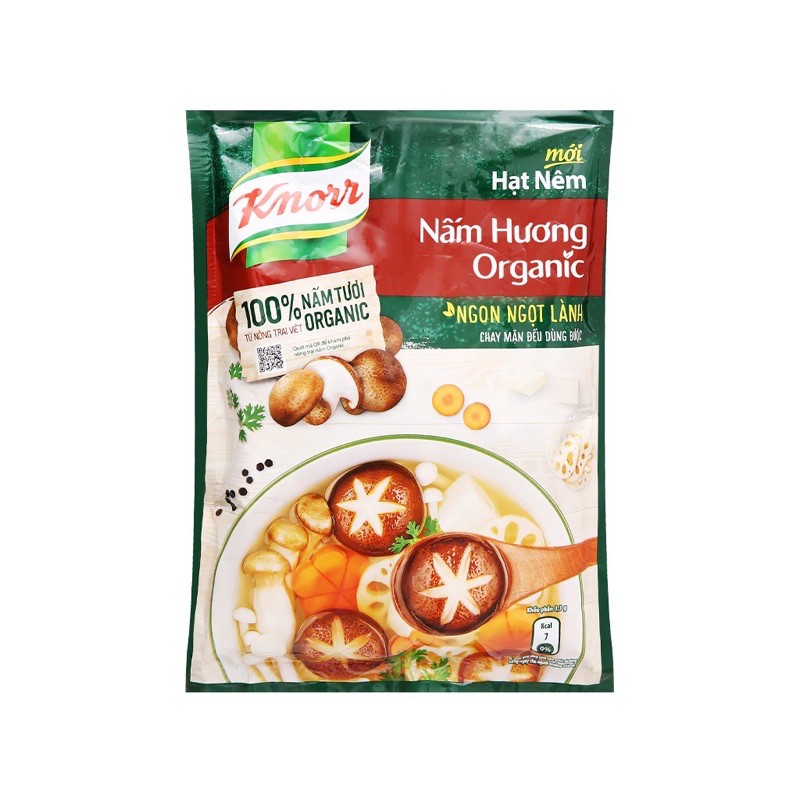 Hạt Nêm Knorr Nấm Organic 170G Dùng Cho Món Chay